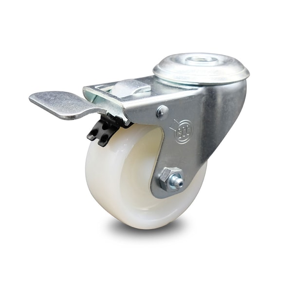 3 Inch Nylon Wheel Bolt Hole Caster with Total Lock Brake